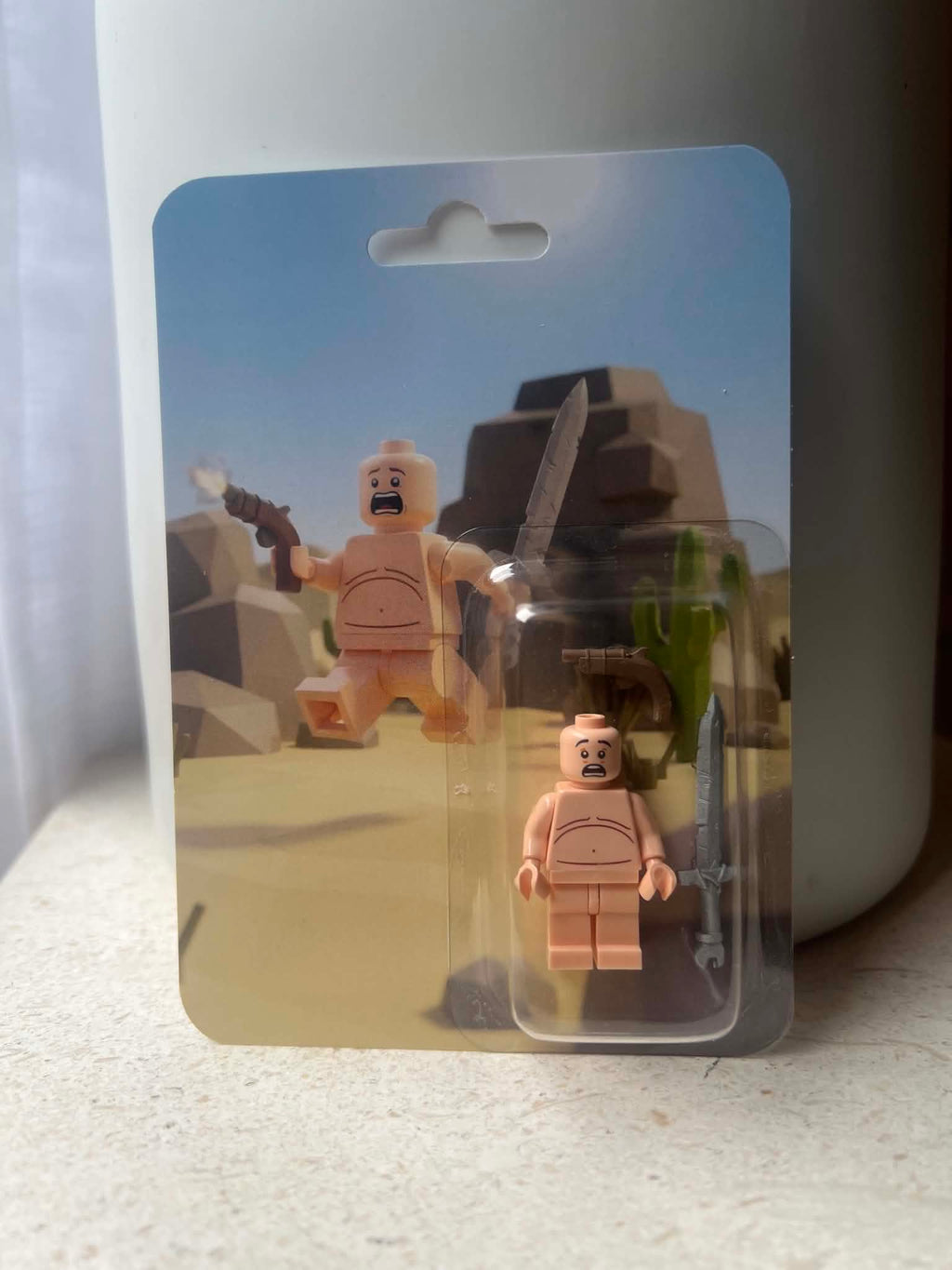 RUST Naked Fresh Spawn Lego Mini Figure - Hardback Collectible