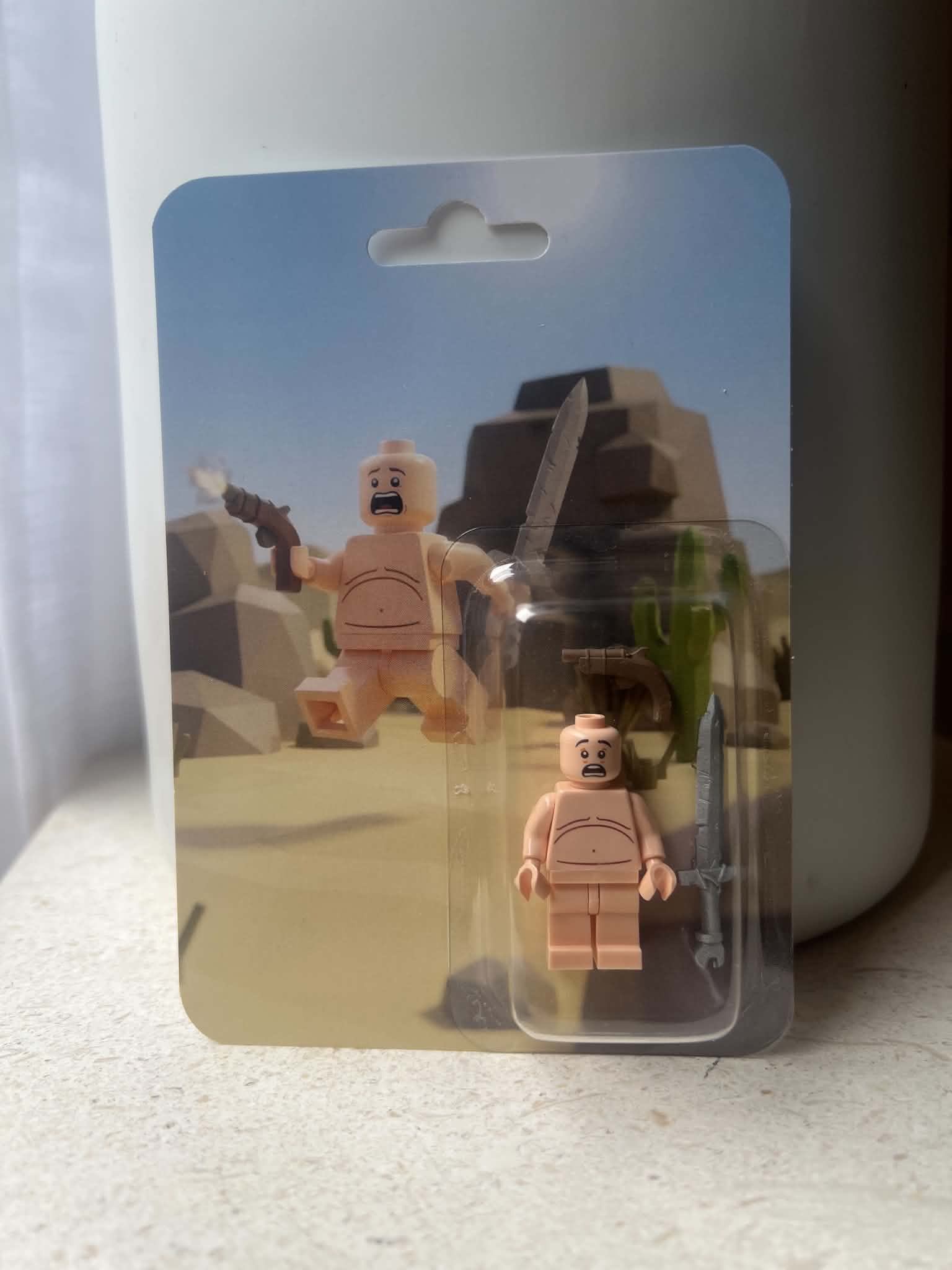 RUST Naked Fresh Spawn Lego Mini Figure - Hardback Collectible