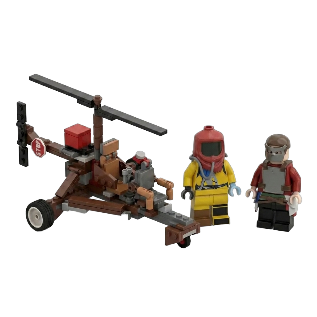 RUST Minicopter Set w/ 2 Mini Figures