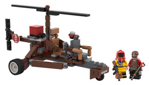 RUST Minicopter Set w/ 2 Mini Figures