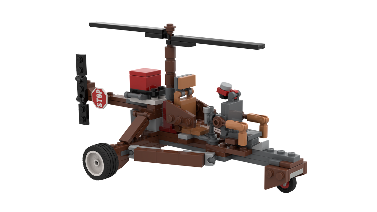RUST Minicopter Set w/ 2 Mini Figures
